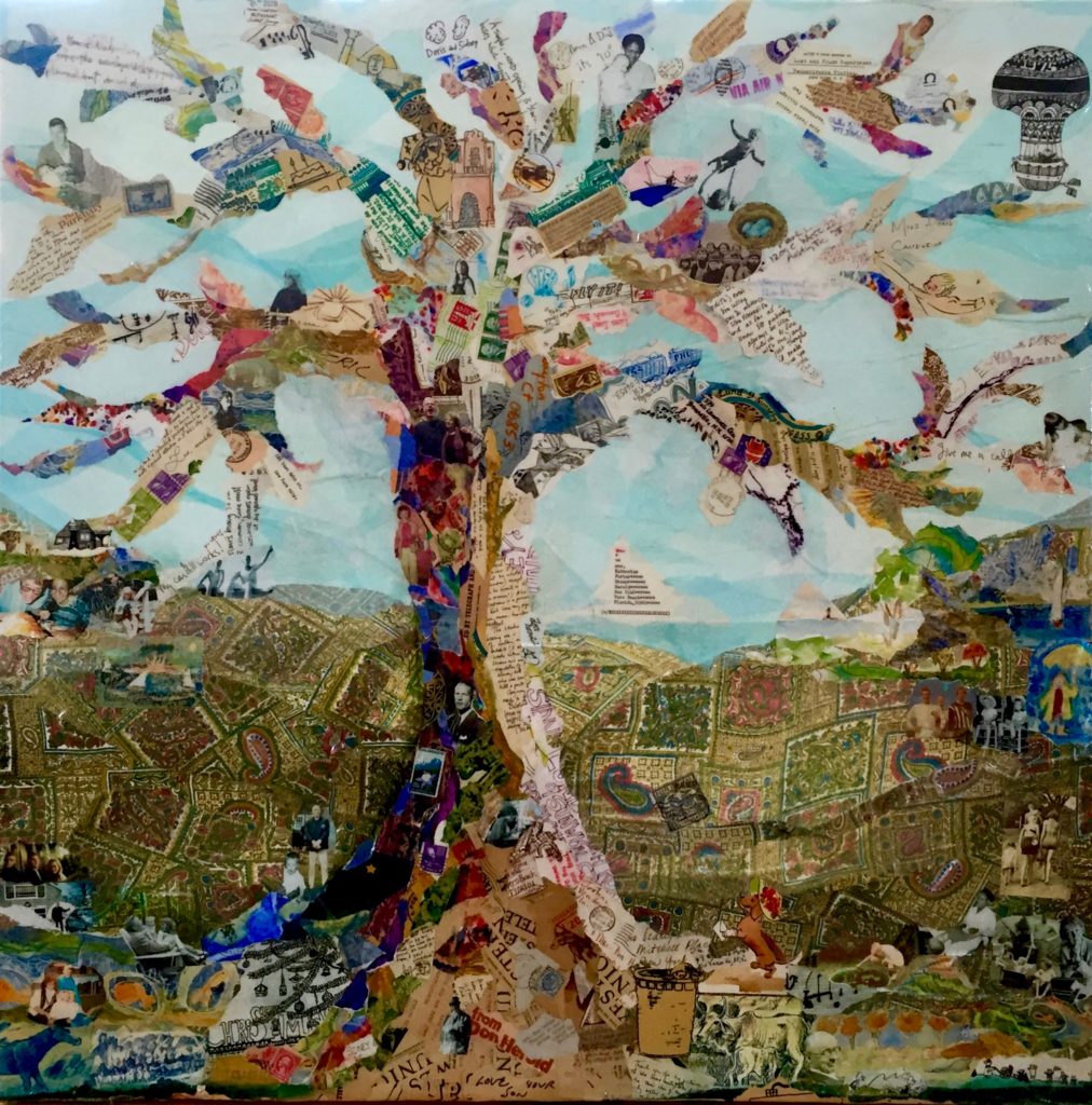 Lisa Leach will create art pieces for special occasions -- like this one of her family tree